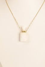 Sertifikalı Kristal Kuvars Doğal Taş Esans Kolyesi | Pirtash | Özel Üretim