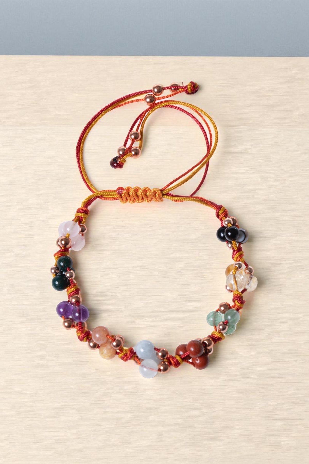 Sertifikalı Koç Burcu Doğal Taş Makrome Bileklik | Pirtash | Özel Üretim