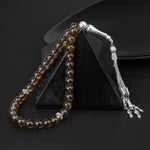 Dumanlı Kuvars Doğal Taş Tesbih 33lük - 8mm