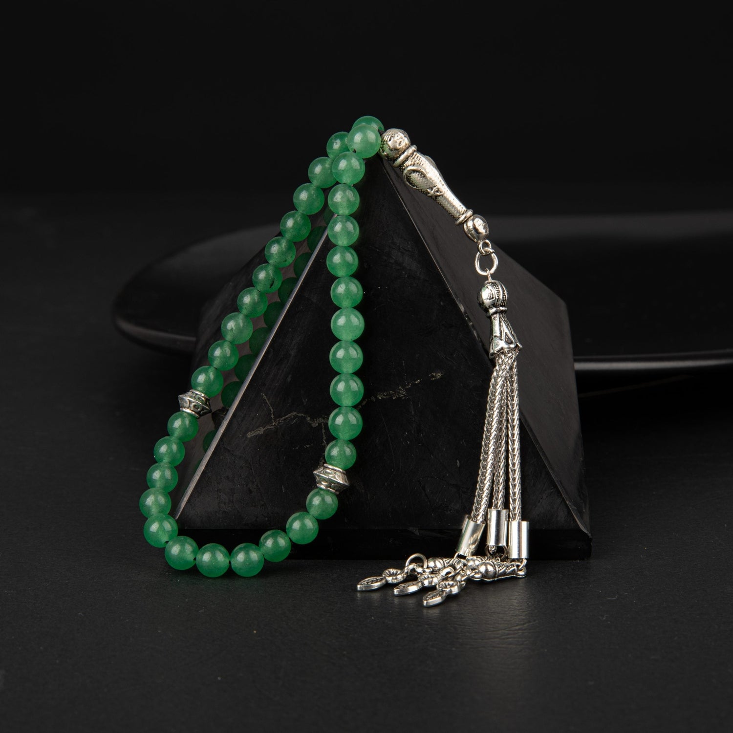 Yeşil Aventurin Doğal Taş Tesbih 33lük - 6mm