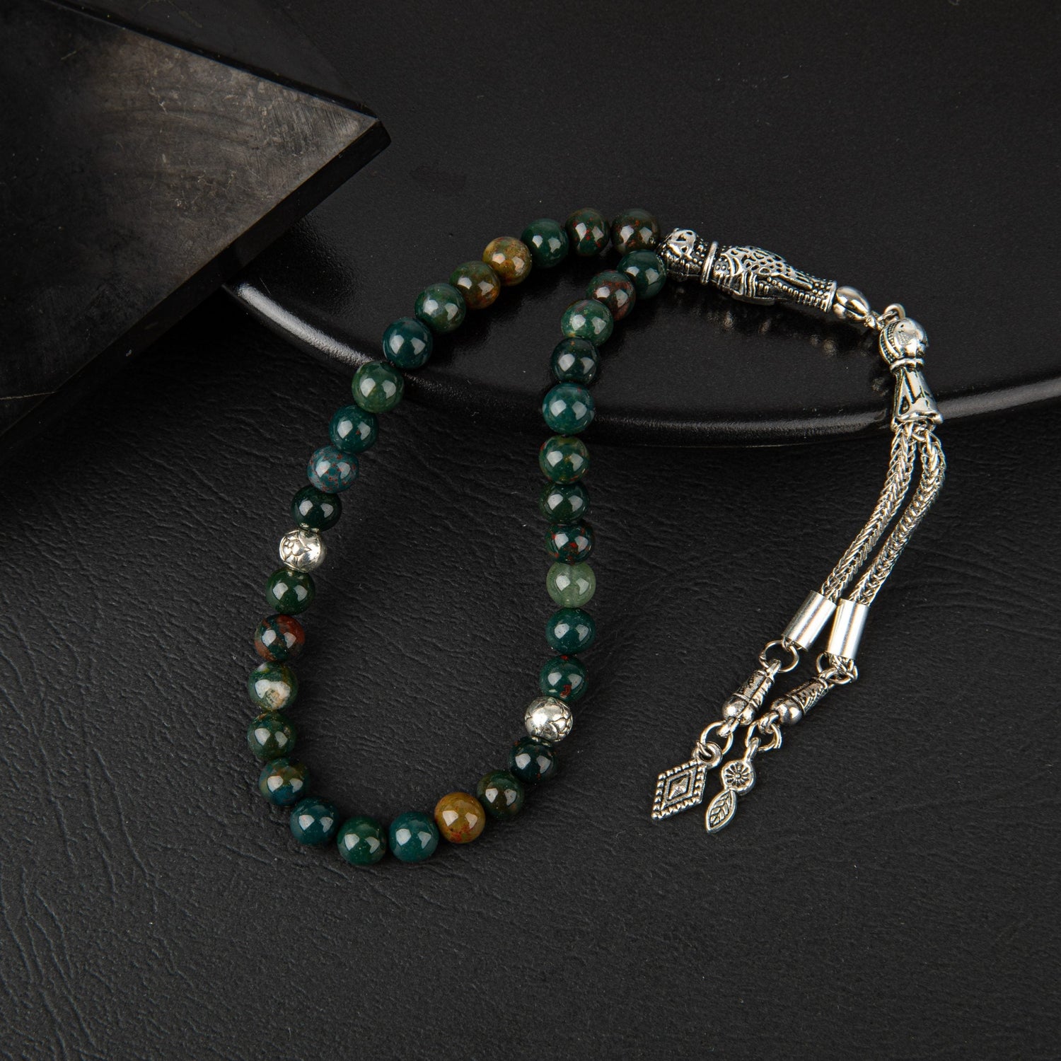 Kan Taşı Doğal Taş Tesbih 33lük - 6mm