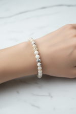 Süt Opal 6mm Doğal Taş Bileklik