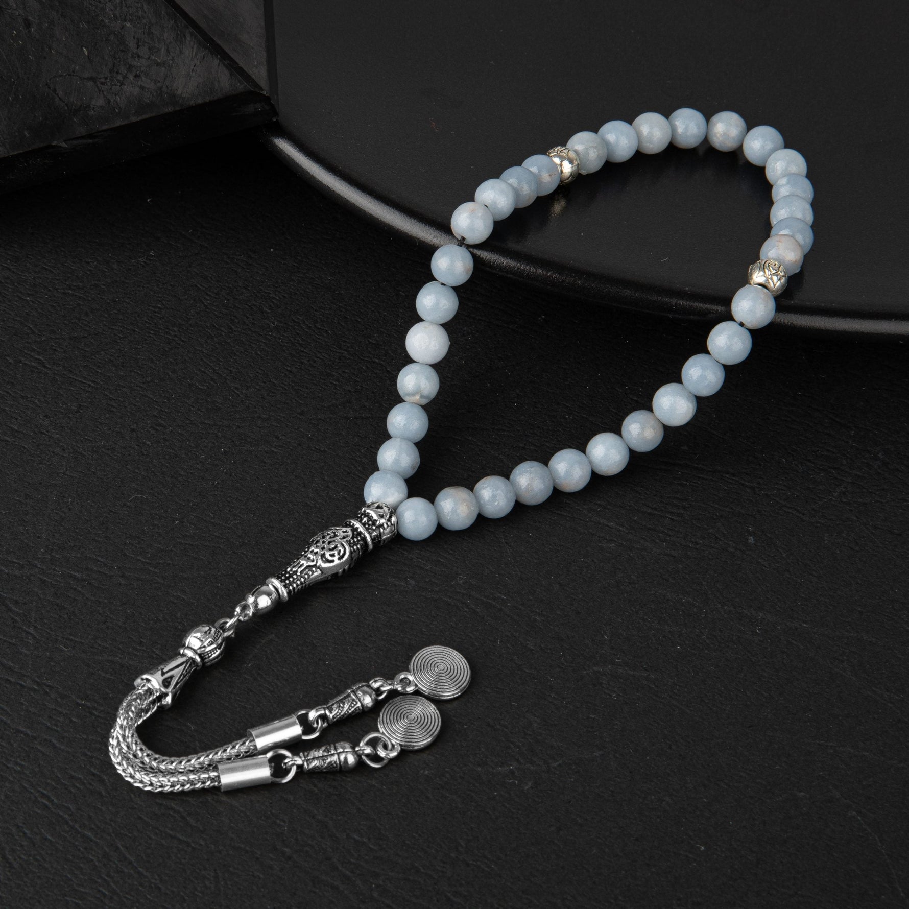 Anjelit Doğal Taş Tesbih 33lük - 6mm