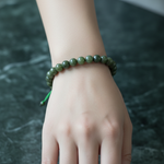 Yeşim 8 mm Merdiven Kapama Doğal Taş Bileklik – El İşçiliği