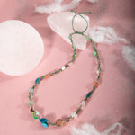 Terazi Burcu Kolye Akuamarin, Ay Taşı, Güneş Taşı, Krizopras, Mavi Apatit, Pembe Kuvars, Yeşil Aventurin