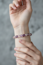 Fantom Kuvars 6mm Doğal Taş Bileklik