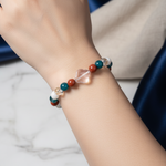 Akrep Burcu Doğal Taş Bileklik – Ay Taşı, Jasper, Kristal Kuvars, Mavi Apatit & Sitrin