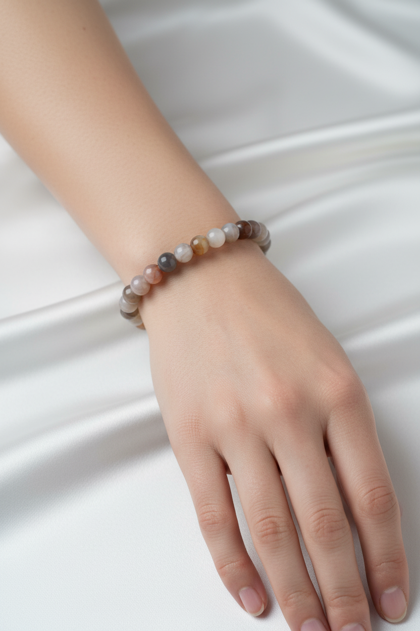 Botswana Akiği 6mm Doğal Taş Bileklik