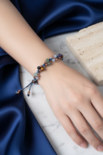 Sertifikalı Kova Burcu Doğal Taş Makrome Bileklik | Pirtash | Özel Üretim