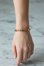 Apatit, Krizokol ve Yeşim Doğal Taş Boğa Burcu Bilekliği – Unisex Şık Tasarım
