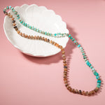 Amazonit-Güneş Taşı-Hematit Doğal Taş Kolye