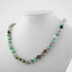 Sertifikalı Krizopras Doğal Taş Düğümlü Kolye – 8 mm | Pirtash | Özel Üretim