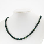 Kan Taşı 6 mm Dizi Doğal Taş Kolye