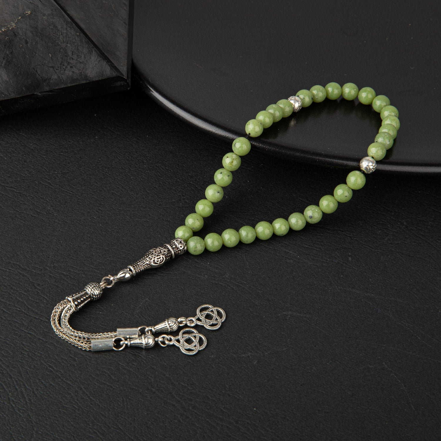 Yeşim Doğal Taş Tesbih 33lük - 6mm