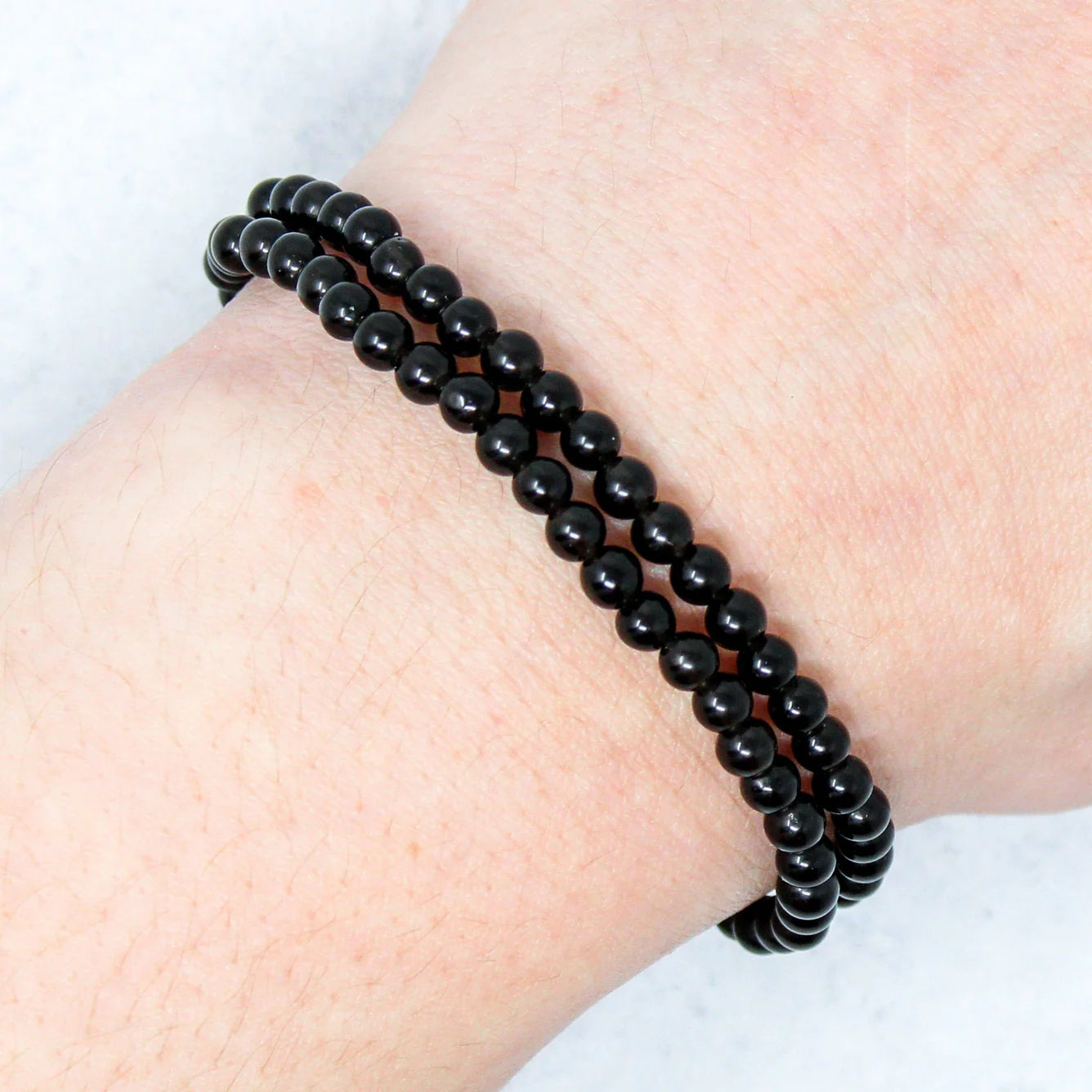 Sertifikalı Obsidyen Doğal Taş Bileklik – 6 mm