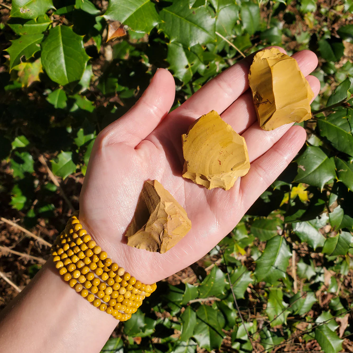 Sertifikalı Sarı Jasper Doğal Taş Bileklik – 6 mm