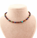 Sertifikalı Doğal Taş Bebek Kolye-yeşim,lapis,kehribar,kaplan Gözü,krizokol M106