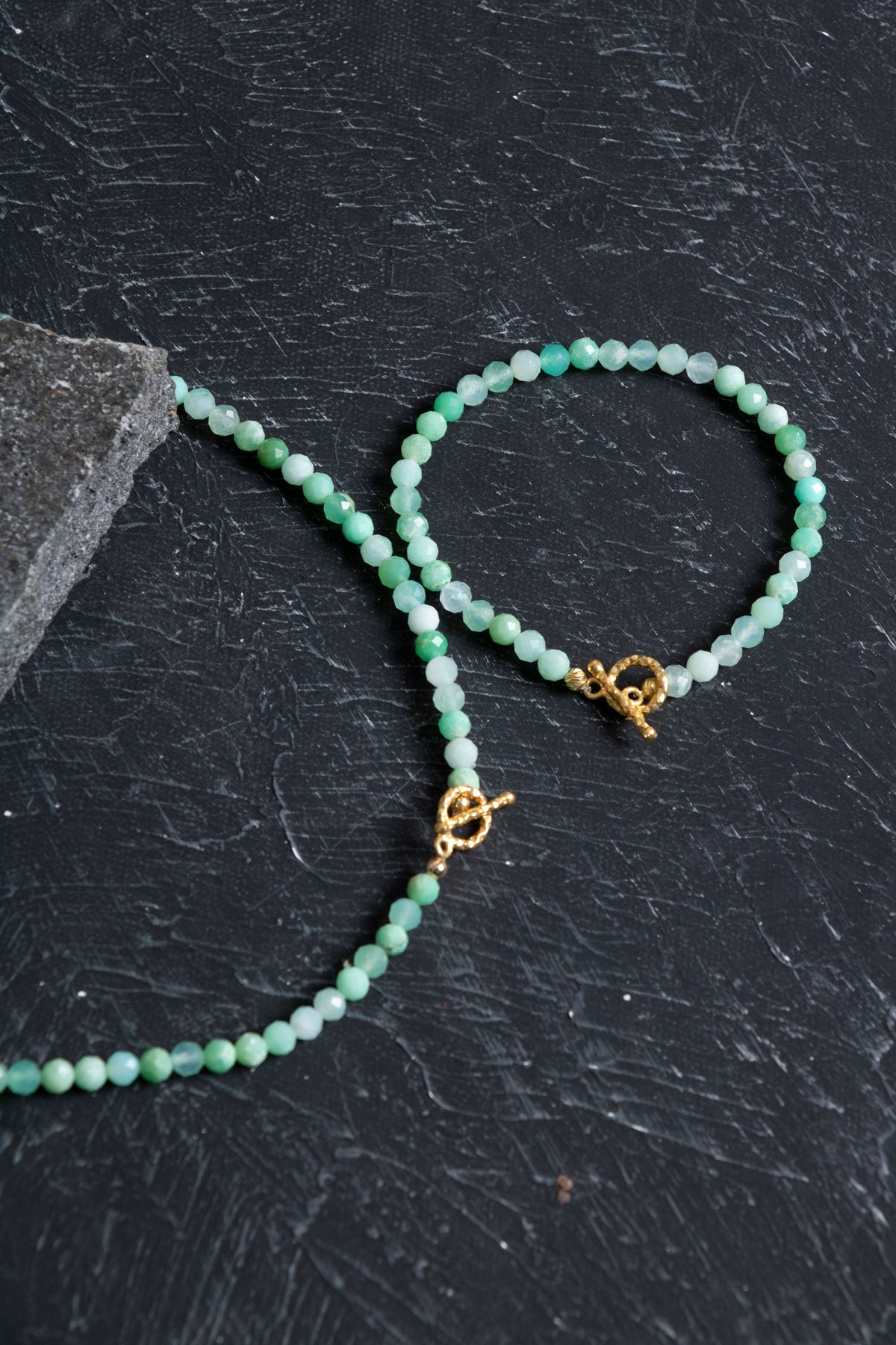 Sertifikalı Krizopras Altın Kaplama Gümüş Aparat Doğal Taş Set