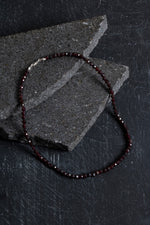 Sertifikalı Lal Fasetli Doğal Taş Kolye