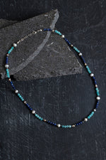 Sertifikalı Lapis, Amazonit, İnci Doğal Taş Kolye