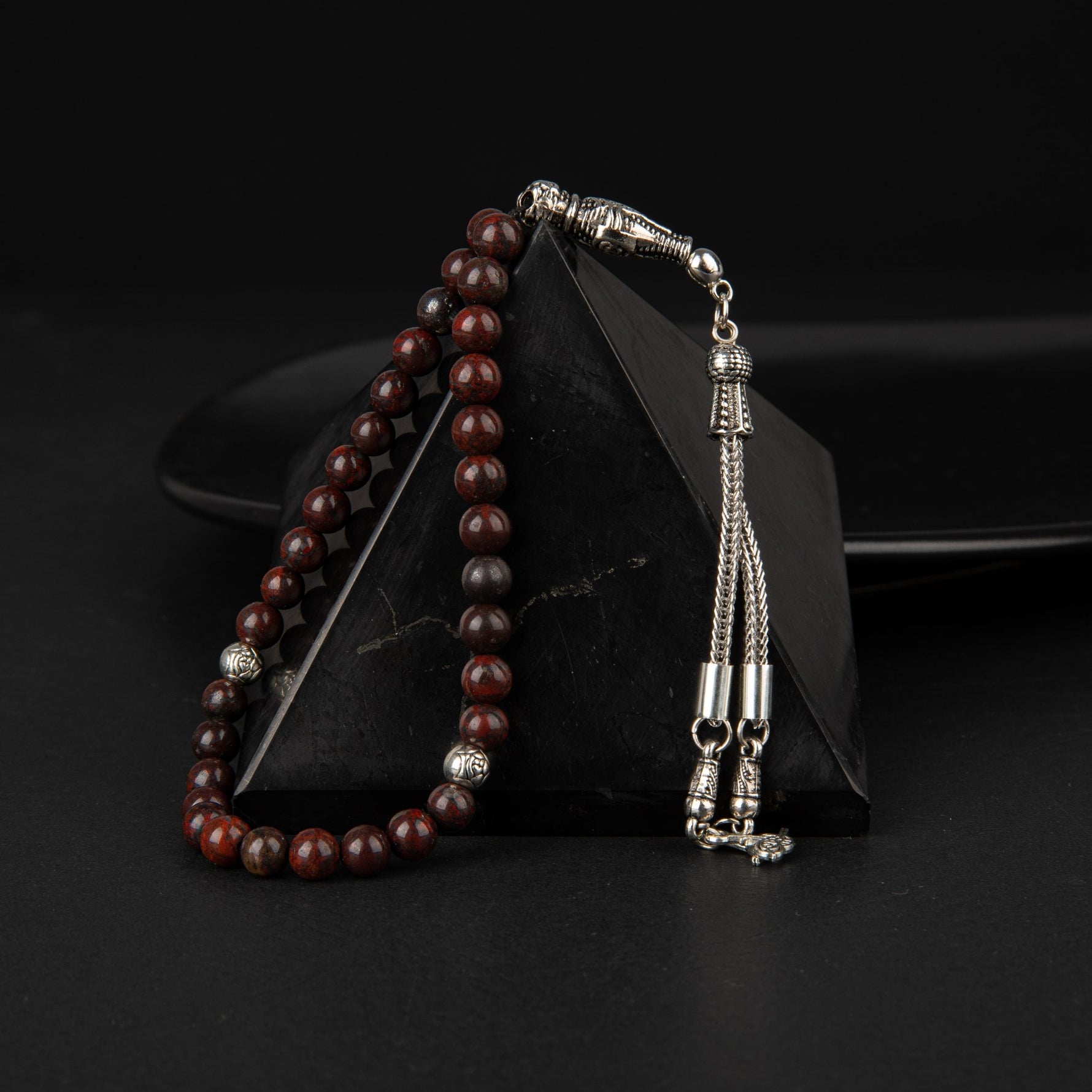 Dragon Jasper Doğal Taş Tesbih 33lük - 6mm