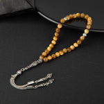 Kaplan Gözü Doğal Taş Tesbih 33lük - 6mm