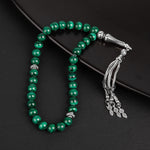 Malakit Doğal Taş Tesbih 33lük - 8mm