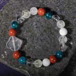 Akrep Burcu Bileklik Ay Taşı, Jasper, Kristal Kuvars, Mavi Apatit, Sitrin