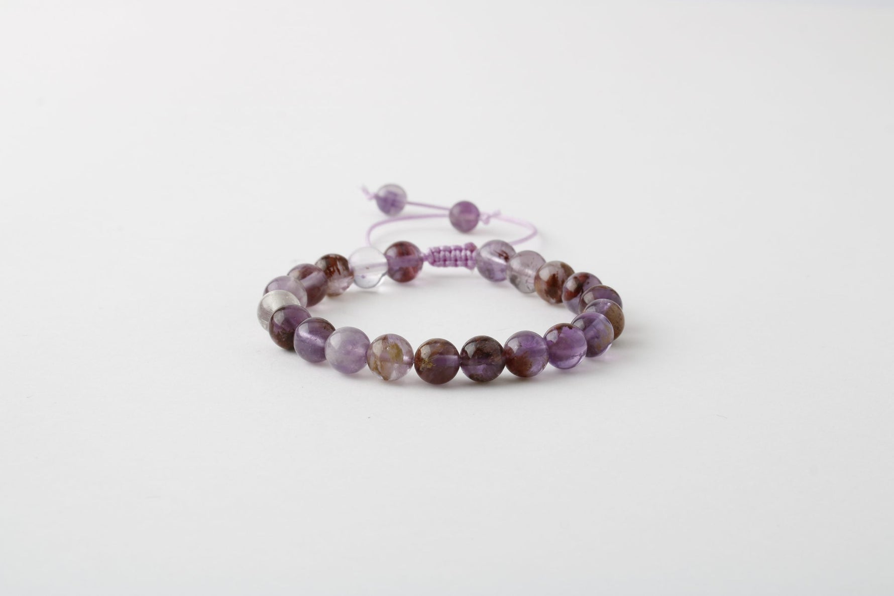 Fantom Kuvars 8mm Merdiven Kapama Doğal Taş Bileklik