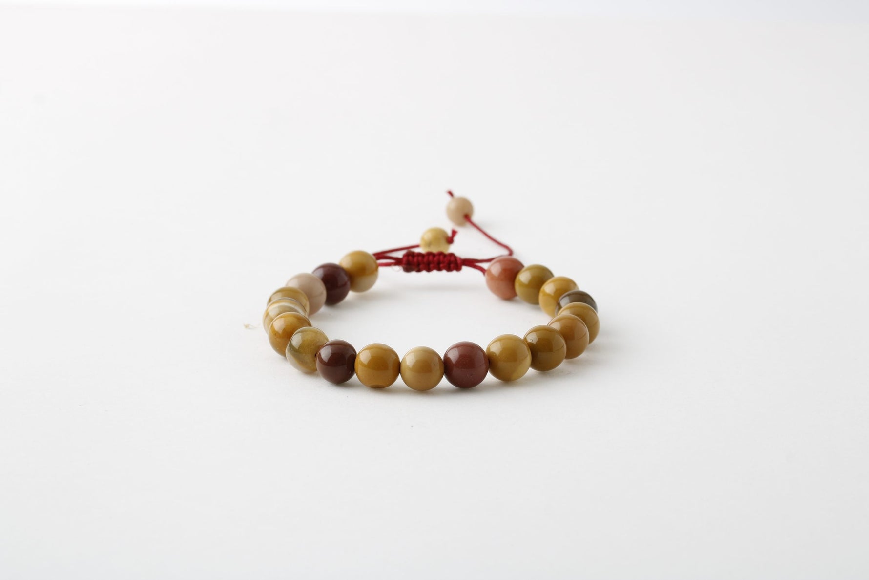 Sarı Jasper 8mm Merdiven Kapama Doğal Taş Bileklik