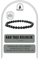 Kan Taşı 6mm Doğal Taş Bileklik