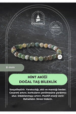 Hint Akiği 6mm Doğal Taş Bileklik