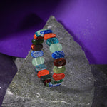 Boğa Burcu Bileklik Buz Mavizi Apatit, Dragon Jasper, Jasper, Lapis Lazuli, Yeşil Aventurin, Yeşim