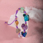 Yay Burcu Bileklik Ametist, Jasper, Kalsedon, Labradorit, Lapis Lazuli, Mavi Apatit, Yeşil Aventurin