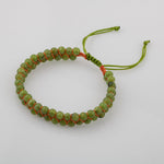 Yeşim 4mm Çift Sıra Doğal Taş Bileklik