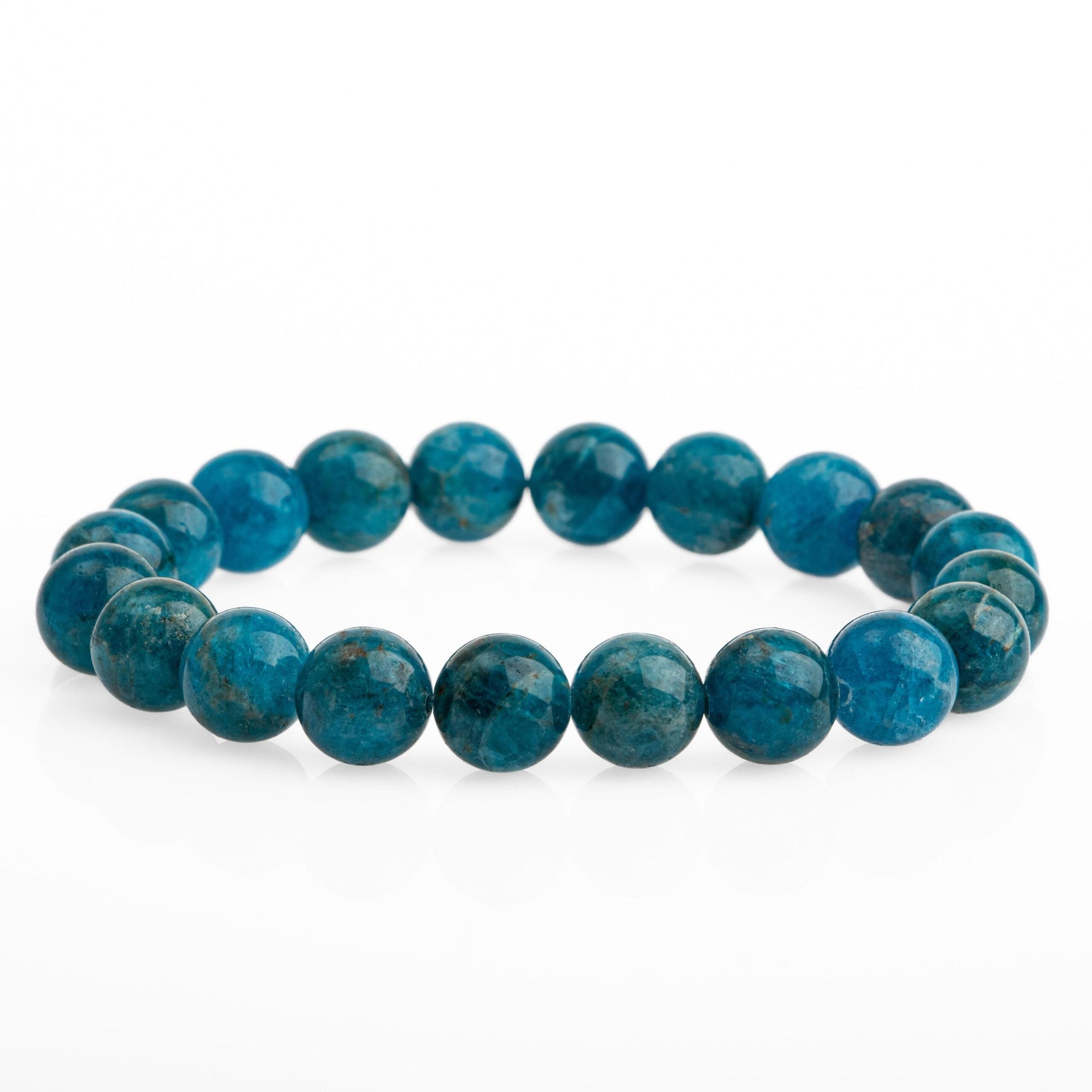 Mavi Apatit 10mm Doğal Taş Bileklik