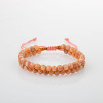 Güneş Taşı 4mm Çift Sıra Doğal Taş Bileklik