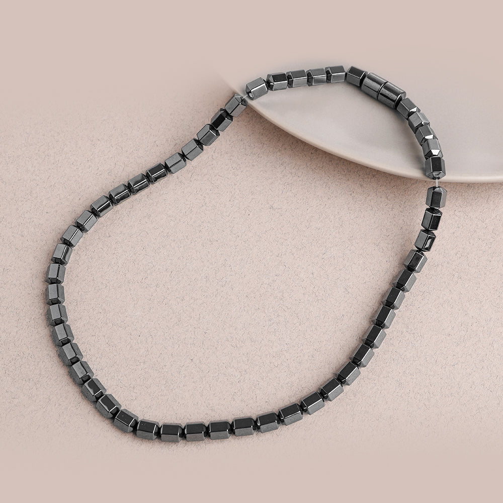 Hematit Doğal Taş Erkek Kolye