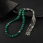 Malakit Doğal Taş Tesbih 33lük - 6mm