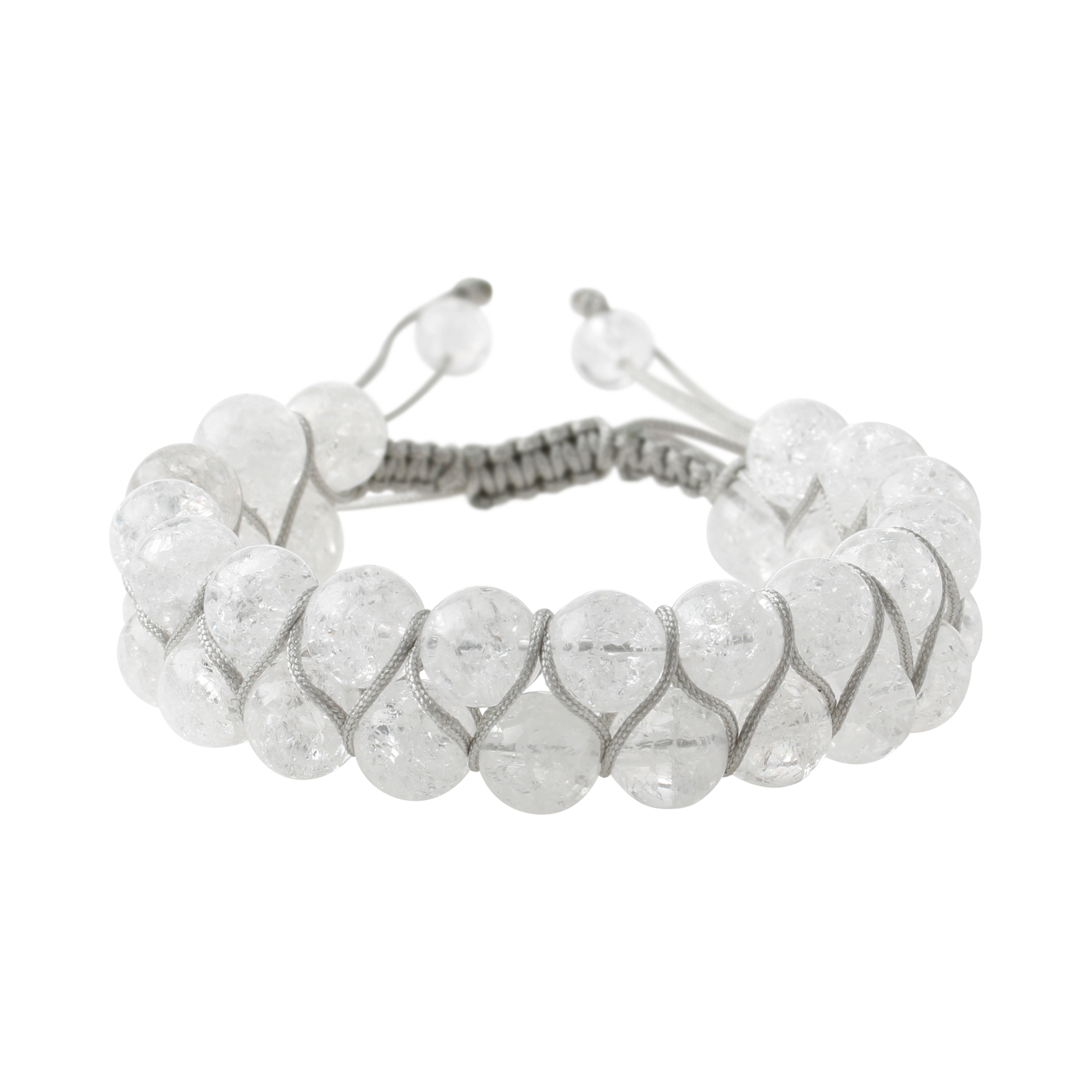 Necef 8mm Çift Sıra Makrome Doğal Taş Bileklik