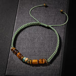 Hint Akik-Kaplan Gözü-Hematit Doğal Taş Erkek Tasarım Bileklik