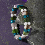 Balık Burcu Bileklik Ametist, Ay Taşı, Mavi Apatit, Yeşim