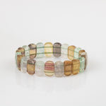 Sarı Florit Doğal Taş Geniş Kesim Bileklik