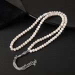 Ay Taşı Doğal Taş Tesbih 99luk - 6mm