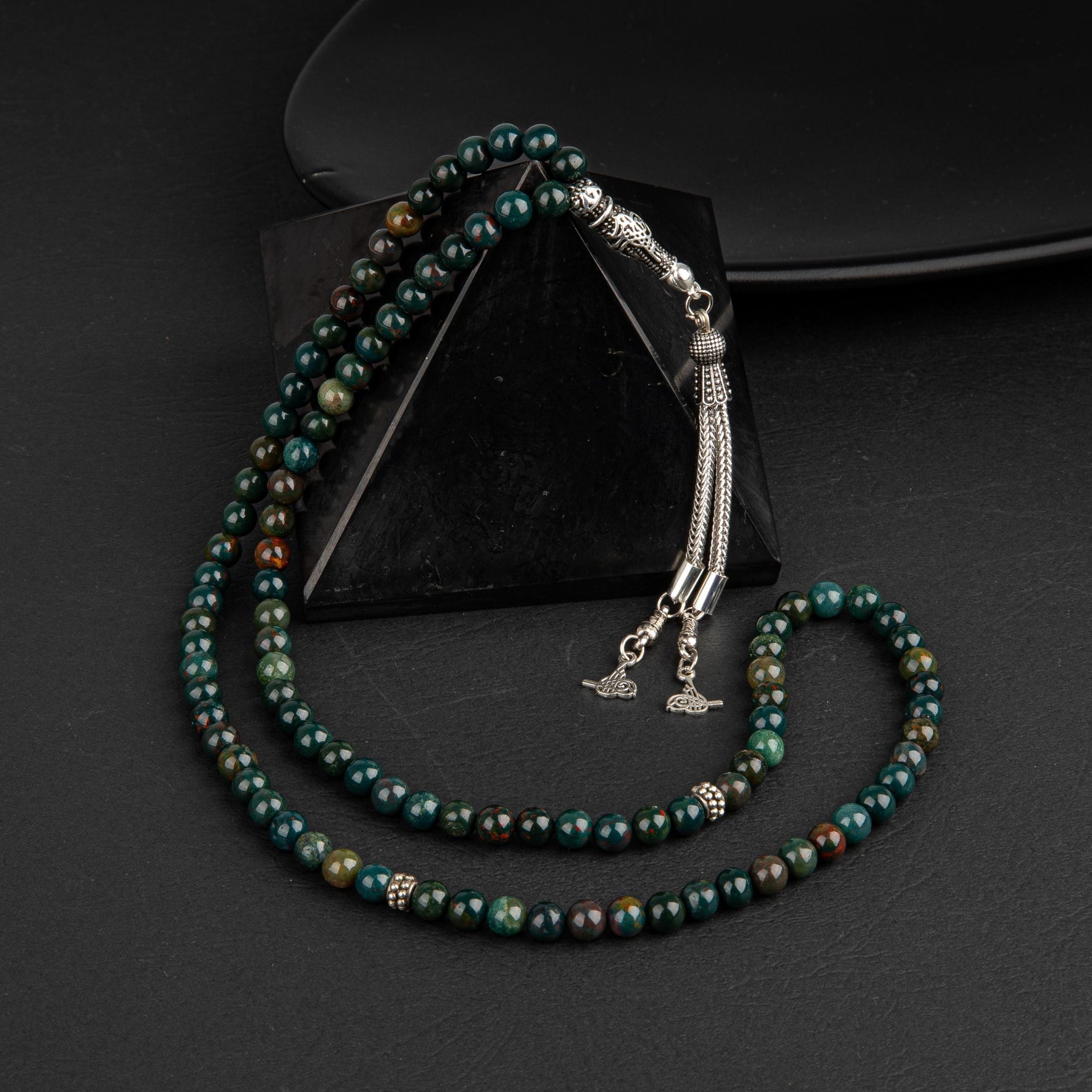 Kan Taşı Doğal Taş Tesbih 99luk - 6mm