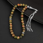 Unakit Doğal Taş Tesbih 33lük - 8mm