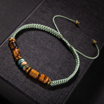 Hint Akik-Kaplan Gözü-Hematit Doğal Taş Erkek Tasarım Bileklik