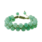 Yeşil Aventurin 8mm Çift Sıra Makrome Doğal Taş Bileklik