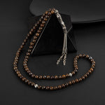 Bronzit Doğal Taş Tesbih 99luk - 6mm