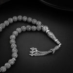 Telkari İşlemeli El İşçiliği Gümüş Tesbih - 37,35gr